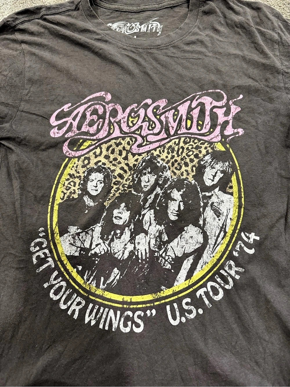 Aerosmith "Get Your Wings" U.S. Tour 1993 Graphic Band Tee Size Medium - Picture 2 of 6